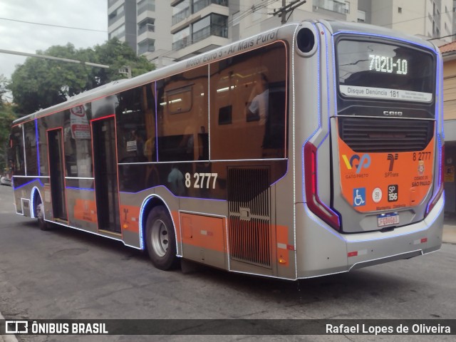 Viação Gato Preto 8 2777 na cidade de São Paulo, São Paulo, Brasil, por Rafael Lopes de Oliveira. Número da foto: #12611306.