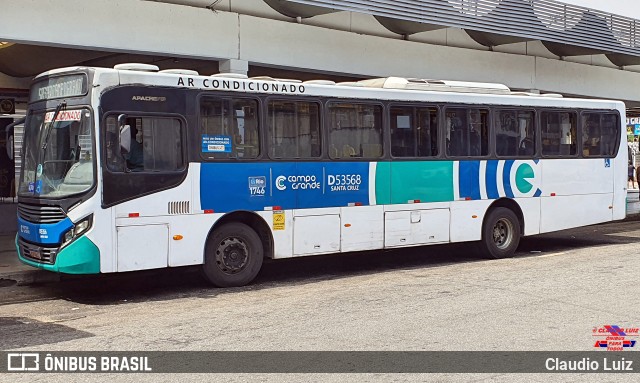 Transportes Campo Grande D53568 na cidade de Rio de Janeiro, Rio de Janeiro, Brasil, por Claudio Luiz. Número da foto: #12612326.