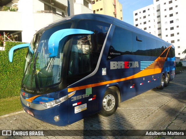 Breda Transportes e Serviços 3510 na cidade de São Paulo, São Paulo, Brasil, por Adalberto Mattera. Número da foto: #12610772.