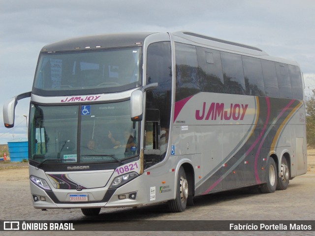Viação Jam Joy 10821 na cidade de Vitória da Conquista, Bahia, Brasil, por Fabrício Portella Matos. Número da foto: #12611760.