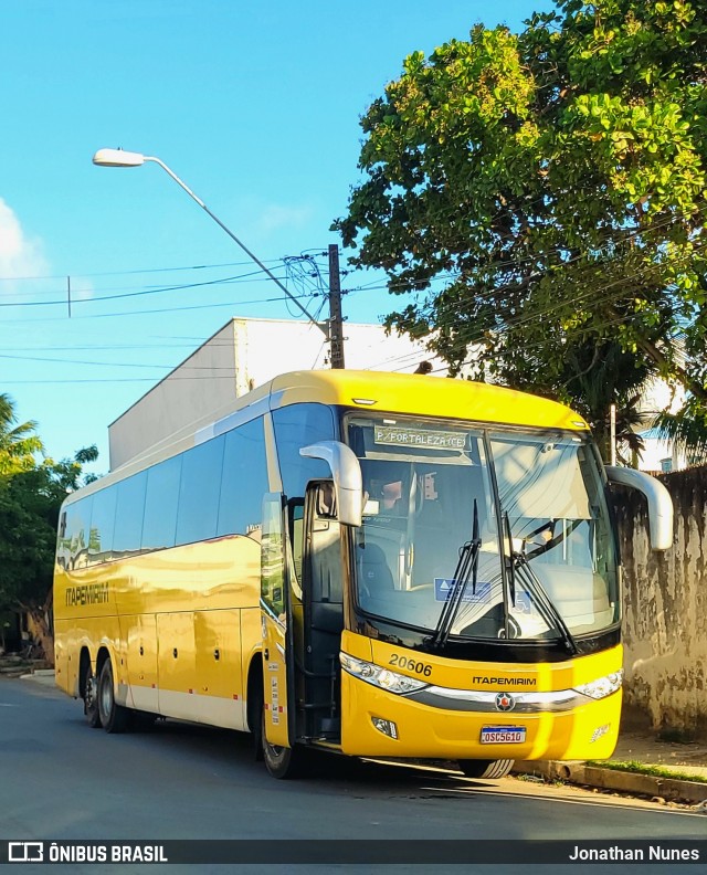 Viação Itapemirim 20606 na cidade de Fortaleza, Ceará, Brasil, por Jonathan Nunes. Número da foto: #12610774.