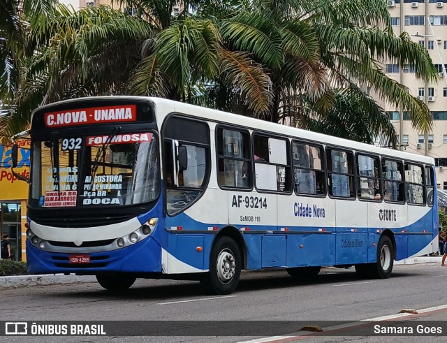 Viação Forte AF-93214 na cidade de Belém, Pará, Brasil, por Samara Goes. Número da foto: #12610509.