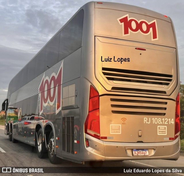 Auto Viação 1001 RJ 108.1214 na cidade de São Gonçalo, Rio de Janeiro, Brasil, por Luiz Eduardo Lopes da Silva. Número da foto: #12611354.