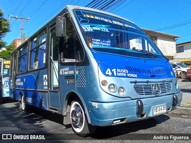 41 Buses Mini Verde 006 na cidade de Concepción, Concepción, Bío-Bío, Chile, por Andrés Figueroa. Número da foto: #12610366.