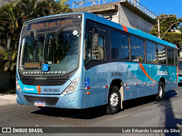 Auto Ônibus Fagundes RJ 101.063 na cidade de Niterói, Rio de Janeiro, Brasil, por Luiz Eduardo Lopes da Silva. Número da foto: #12611405.