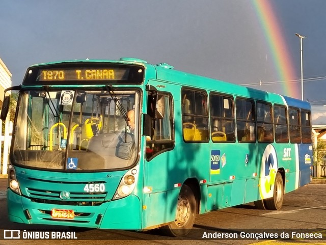 Viação Sorriso de Minas 4560 na cidade de Uberlândia, Minas Gerais, Brasil, por Anderson Gonçalves da Fonseca. Número da foto: #12613287.