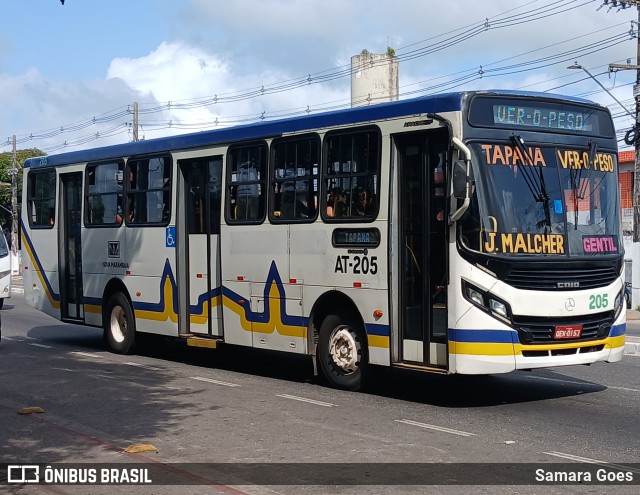 Empresa de Transportes Nova Marambaia AT-205 na cidade de Belém, Pará, Brasil, por Samara Goes. Número da foto: #12610596.