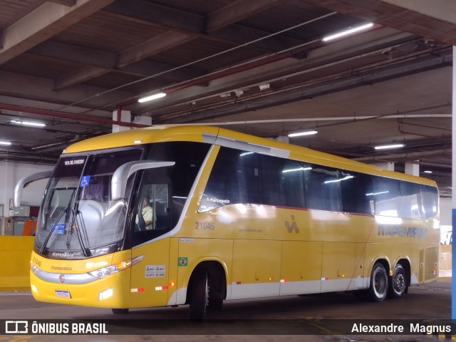 Viação Nova Itapemirim 21046 na cidade de Rio de Janeiro, Rio de Janeiro, Brasil, por Alexandre  Magnus. Número da foto: #12612069.