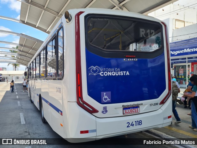 ATT - Atlântico Transportes e Turismo - Vitória da Conquista 24118 na cidade de Vitória da Conquista, Bahia, Brasil, por Fabrício Portella Matos. Número da foto: #12611637.