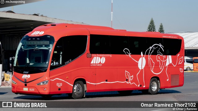 ADO - Autobuses de Oriente 0133 na cidade de Venustiano Carranza, Ciudad de México, México, por Omar Ramírez Thor2102. Número da foto: #12611031.