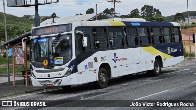 Viação Pinheiral 3002 na cidade de Volta Redonda, Rio de Janeiro, Brasil, por João Victor Rodrigues Rocha. Número da foto: #12610606.