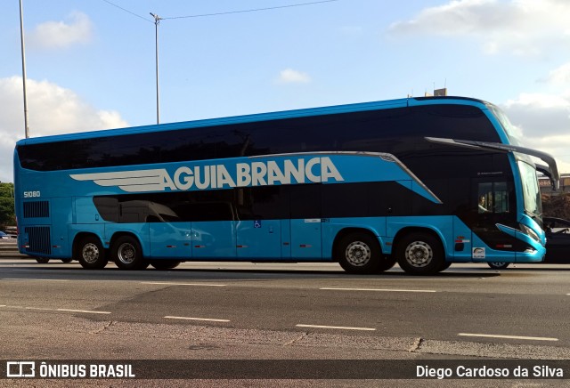 Viação Águia Branca 51080 na cidade de São Paulo, São Paulo, Brasil, por Diego Cardoso da Silva. Número da foto: #12690140.