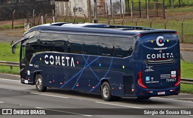 Viação Cometa 724517 na cidade de Americana, São Paulo, Brasil, por Sérgio de Sousa Elias. Número da foto: #12688040.