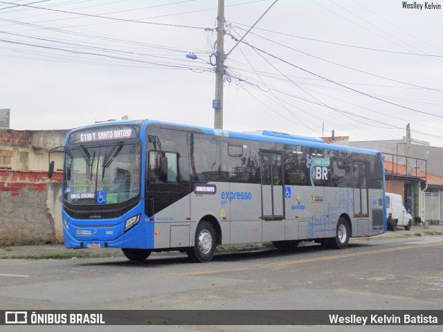 BRT Sorocaba Concessionária de Serviços Públicos SPE S/A 3402 na cidade de Sorocaba, São Paulo, Brasil, por Weslley Kelvin Batista. Número da foto: #12688256.