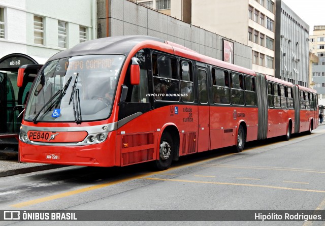 SPE VIA MOBILIDADE S/A PE840 na cidade de Curitiba, Paraná, Brasil, por Hipólito Rodrigues. Número da foto: #12689730.