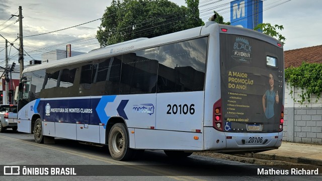 Solaris Transportes 20106 na cidade de Montes Claros, Minas Gerais, Brasil, por Matheus Richard. Número da foto: #12689837.