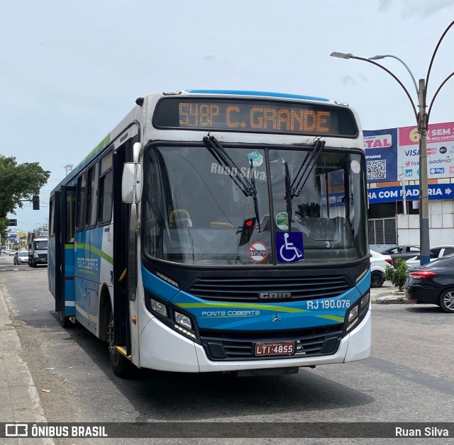 Viação Ponte Coberta RJ 190.076 na cidade de Mesquita, Rio de Janeiro, Brasil, por Ruan Silva. Número da foto: #12687730.