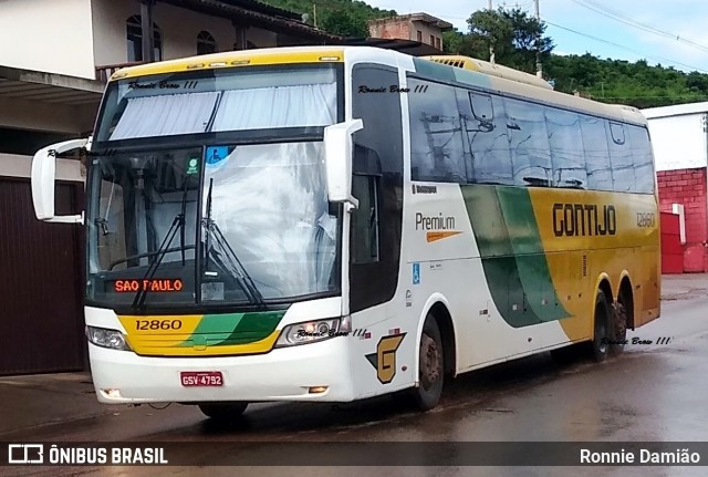 Empresa Gontijo de Transportes 12860 na cidade de São João Evangelista, Minas Gerais, Brasil, por Ronnie Damião. Número da foto: #12687785.
