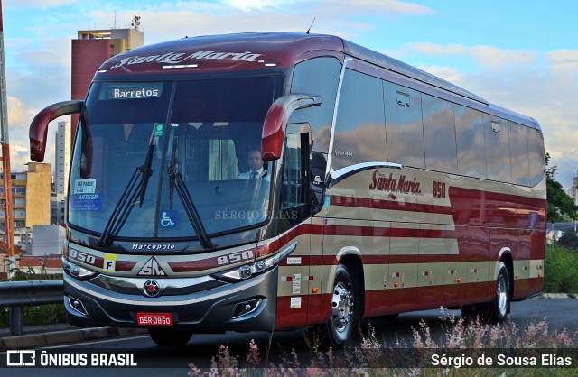 Santa Maria Fretamento e Turismo > Transportes Santa Maria(SP) 850 na cidade de Campinas, São Paulo, Brasil, por Sérgio de Sousa Elias. Número da foto: #12688230.