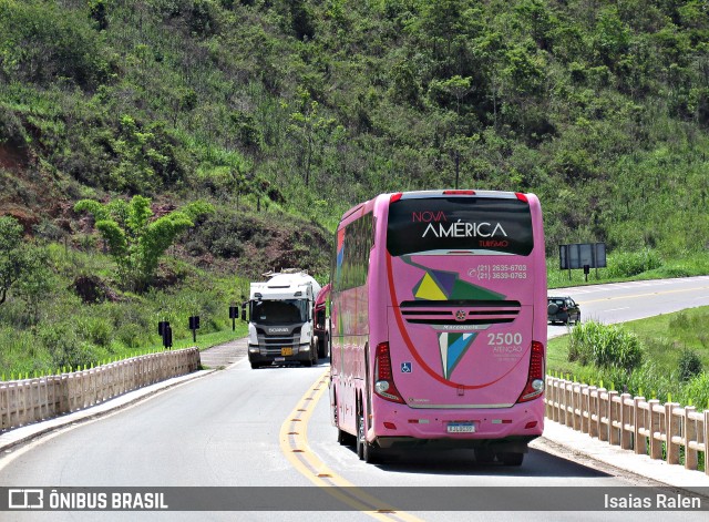Nova América Turismo 2500 na cidade de Santos Dumont, Minas Gerais, Brasil, por Isaias Ralen. Número da foto: #12690196.