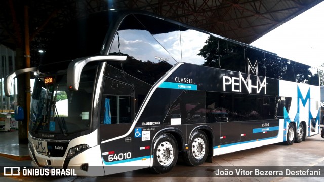 Empresa de Ônibus Nossa Senhora da Penha 64010 na cidade de Maringá, Paraná, Brasil, por João Vitor Bezerra Destefani. Número da foto: #12690091.