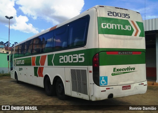 Empresa Gontijo de Transportes 20035 na cidade de São João Evangelista, Minas Gerais, Brasil, por Ronnie Damião. Número da foto: #12687788.