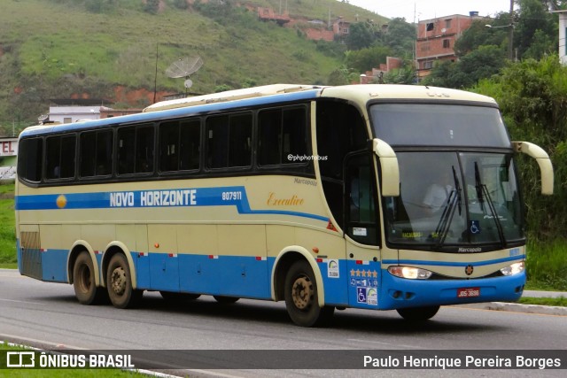 Viação Novo Horizonte 807911 na cidade de Barra do Piraí, Rio de Janeiro, Brasil, por Paulo Henrique Pereira Borges. Número da foto: #12689495.