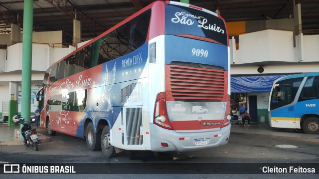 Expresso São Luiz 9090 na cidade de Rio Verde, Goiás, Brasil, por Cleiton Feitosa. Número da foto: #12687914.