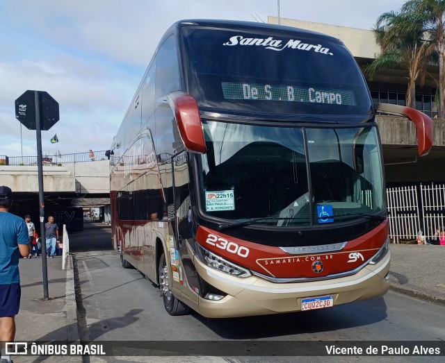 Santa Maria Fretamento e Turismo > Transportes Santa Maria(SP) 2300 na cidade de Belo Horizonte, Minas Gerais, Brasil, por Vicente de Paulo Alves. Número da foto: #12689323.