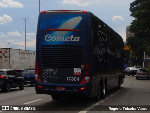 Viação Cometa 17304 na cidade de São Paulo, São Paulo, Brasil, por Rogério Teixeira Varadi. Número da foto: #12688635.