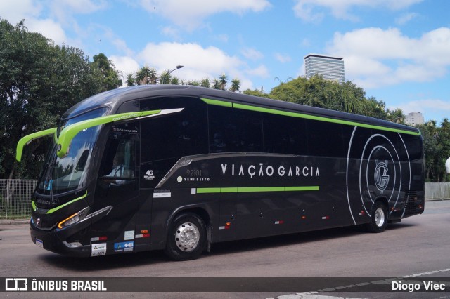 Viação Garcia 92101 na cidade de Curitiba, Paraná, Brasil, por Diogo Viec. Número da foto: #12689895.