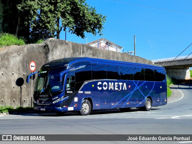 Viação Cometa 724536 na cidade de Campinas, São Paulo, Brasil, por José Eduardo Garcia Pontual. Número da foto: #12690795.