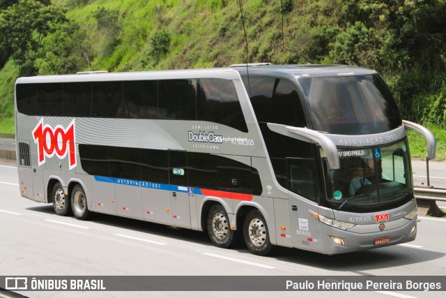 Auto Viação 1001 108.505 na cidade de Piraí, Rio de Janeiro, Brasil, por Paulo Henrique Pereira Borges. Número da foto: #12692512.