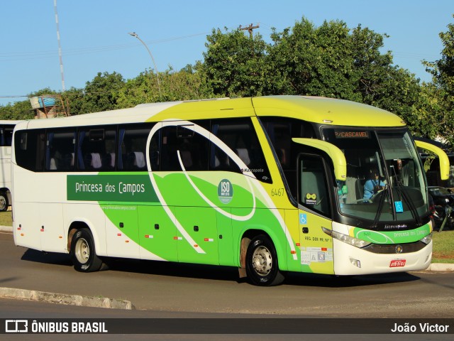 Expresso Princesa dos Campos 6467 na cidade de Foz do Iguaçu, Paraná, Brasil, por João Victor. Número da foto: #12691000.