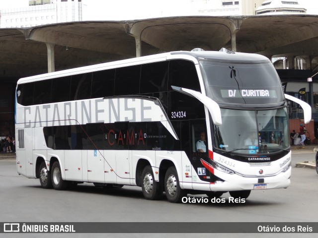 Auto Viação Catarinense 324334 na cidade de Porto Alegre, Rio Grande do Sul, Brasil, por Otávio dos Reis . Número da foto: #12692246.