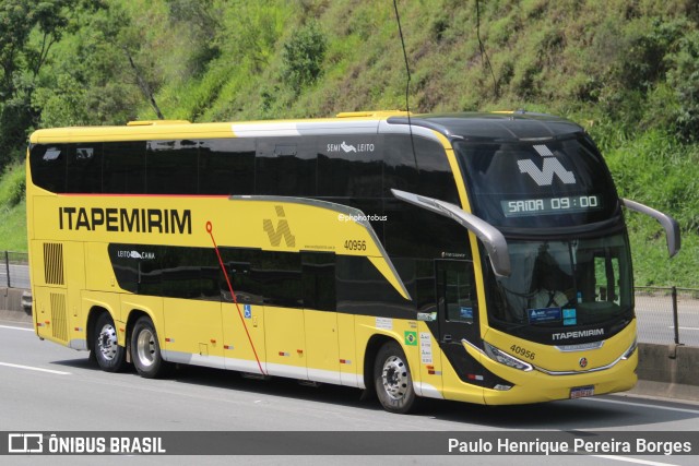 Viação Nova Itapemirim 40956 na cidade de Piraí, Rio de Janeiro, Brasil, por Paulo Henrique Pereira Borges. Número da foto: #12692564.