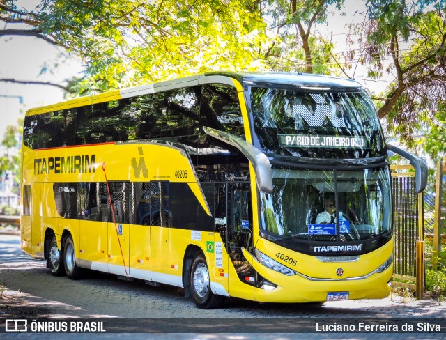 Viação Nova Itapemirim 40206 na cidade de São Paulo, São Paulo, Brasil, por Luciano Ferreira da Silva. Número da foto: #12692899.
