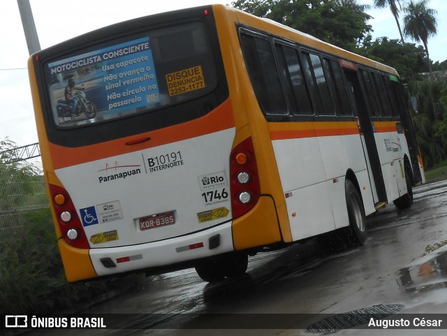 Transportes Paranapuan B10191 na cidade de Rio de Janeiro, Rio de Janeiro, Brasil, por Augusto César. Número da foto: #12690850.
