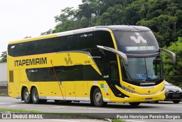Viação Nova Itapemirim 40166 na cidade de Piraí, Rio de Janeiro, Brasil, por Paulo Henrique Pereira Borges. Número da foto: #12692554.