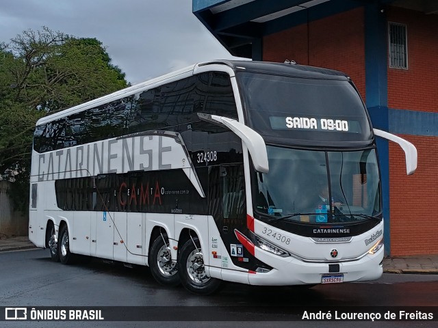 Auto Viação Catarinense 324308 na cidade de Porto Alegre, Rio Grande do Sul, Brasil, por André Lourenço de Freitas. Número da foto: #12690982.