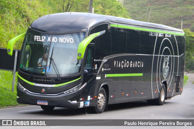 Viação Garcia 92000 na cidade de Piraí, Rio de Janeiro, Brasil, por Paulo Henrique Pereira Borges. Número da foto: #12692547.