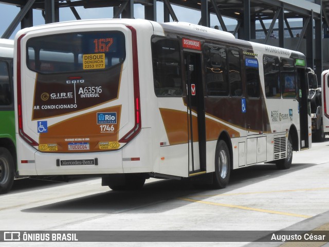 Erig Transportes > Gire Transportes A63516 na cidade de Rio de Janeiro, Rio de Janeiro, Brasil, por Augusto César. Número da foto: #12691124.
