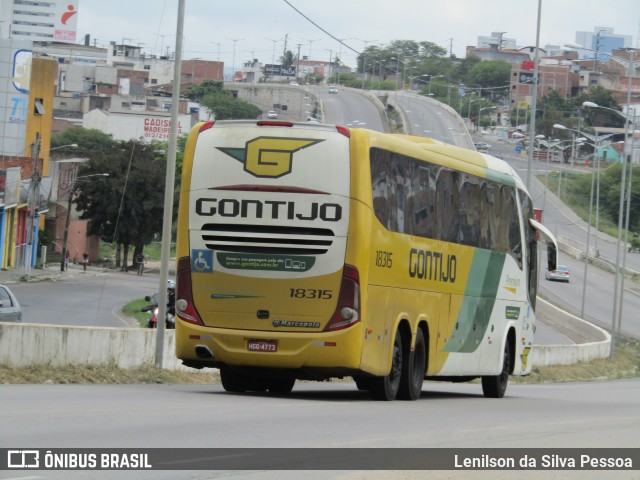 Empresa Gontijo de Transportes 18315 na cidade de Caruaru, Pernambuco, Brasil, por Lenilson da Silva Pessoa. Número da foto: #12691916.