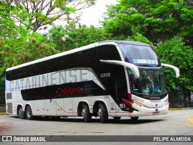 Auto Viação Catarinense 323008 na cidade de São Paulo, São Paulo, Brasil, por FELIPE ALMEIDA. Número da foto: #12615327.