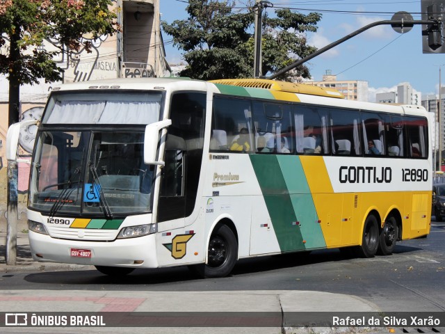 Empresa Gontijo de Transportes 12890 na cidade de Belo Horizonte, Minas Gerais, Brasil, por Rafael da Silva Xarão. Número da foto: #12614009.