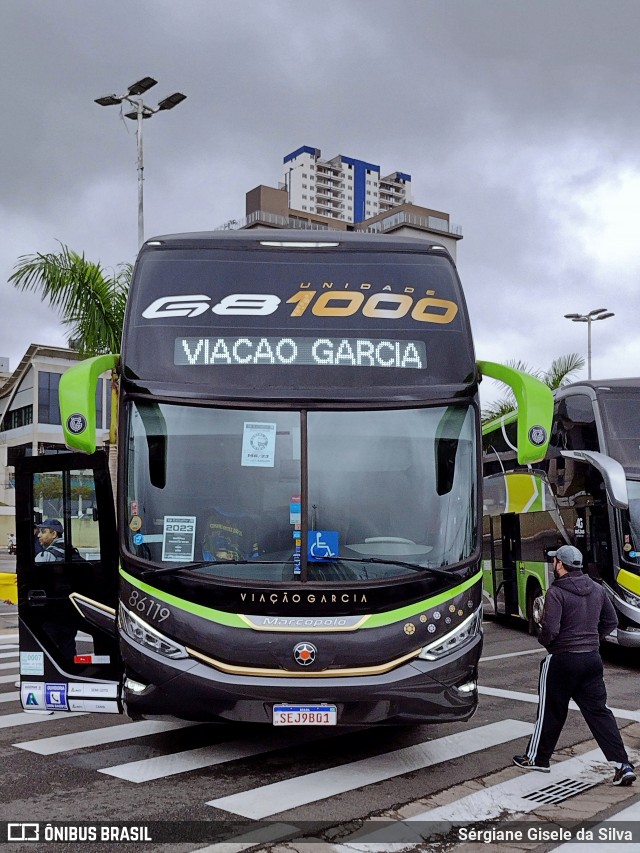 Viação Garcia 86119 na cidade de Barueri, São Paulo, Brasil, por Sérgiane Gisele da Silva. Número da foto: #12614475.