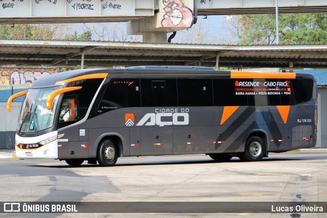 Viação Cidade do Aço RJ 174.191 na cidade de Rio de Janeiro, Rio de Janeiro, Brasil, por Lucas Oliveira. Número da foto: #12614511.