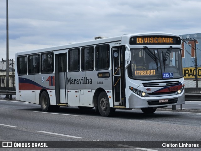 Maravilha Auto Ônibus ITB-06.02.042 na cidade de Itaboraí, Rio de Janeiro, Brasil, por Cleiton Linhares. Número da foto: #12617905.
