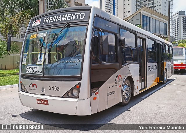 Viação Metrópole Paulista - Zona Leste 3 102 na cidade de Barueri, São Paulo, Brasil, por Yuri Ferreira Marinho. Número da foto: #12615820.