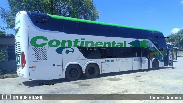 Viação Continental de Transportes 1005 na cidade de Guarulhos, São Paulo, Brasil, por Ronnie Damião. Número da foto: #12617531.
